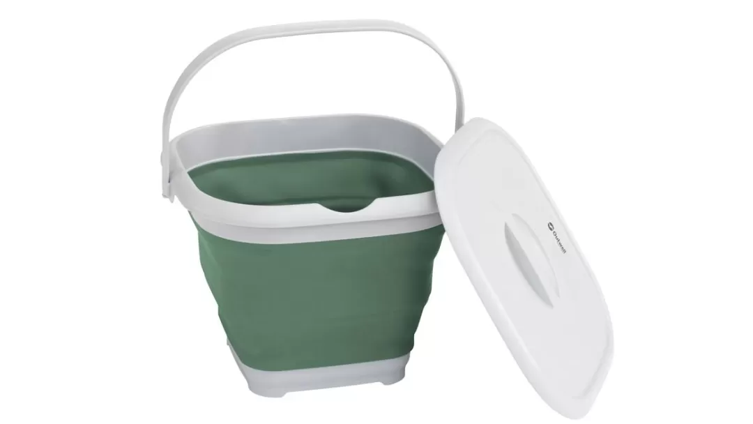 Collaps Opbevaring-Outwell Collaps Bucket Square med låg Shadow Green ShadowGreen