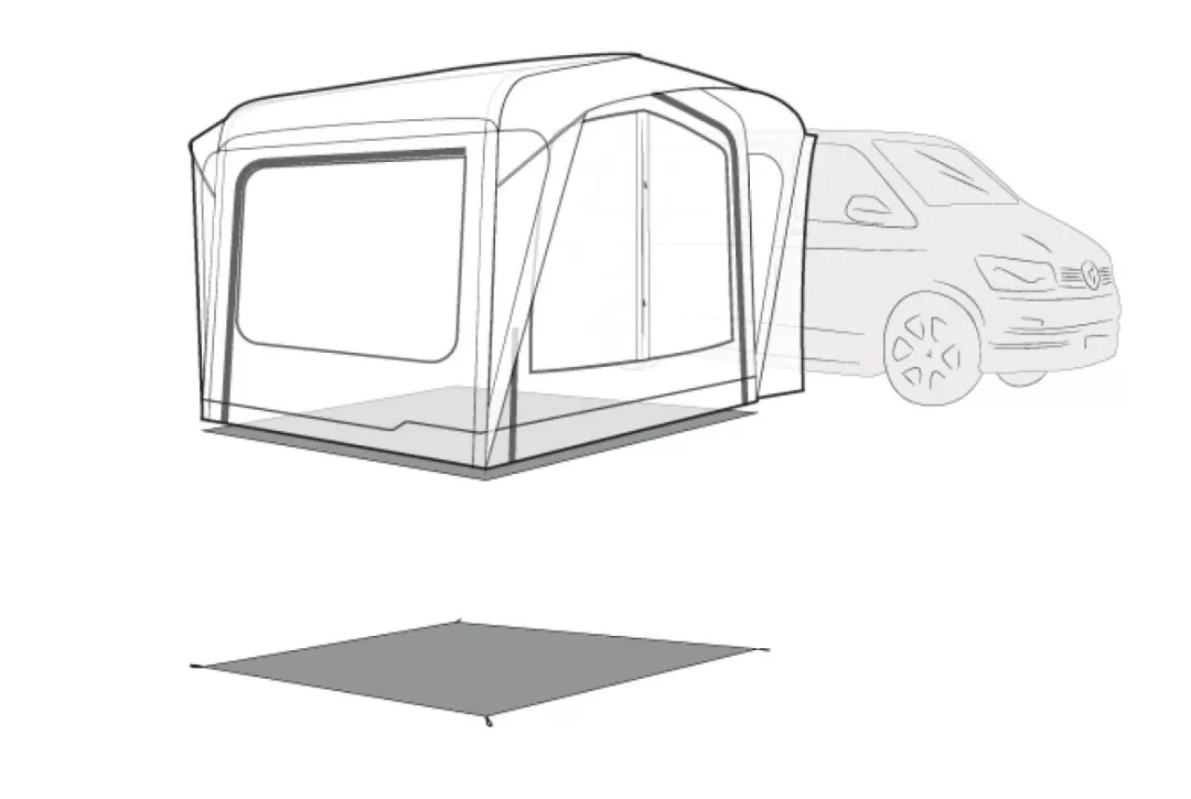 Teltunderlag-Outwell Underlag Crossville 250SA Black&Grey