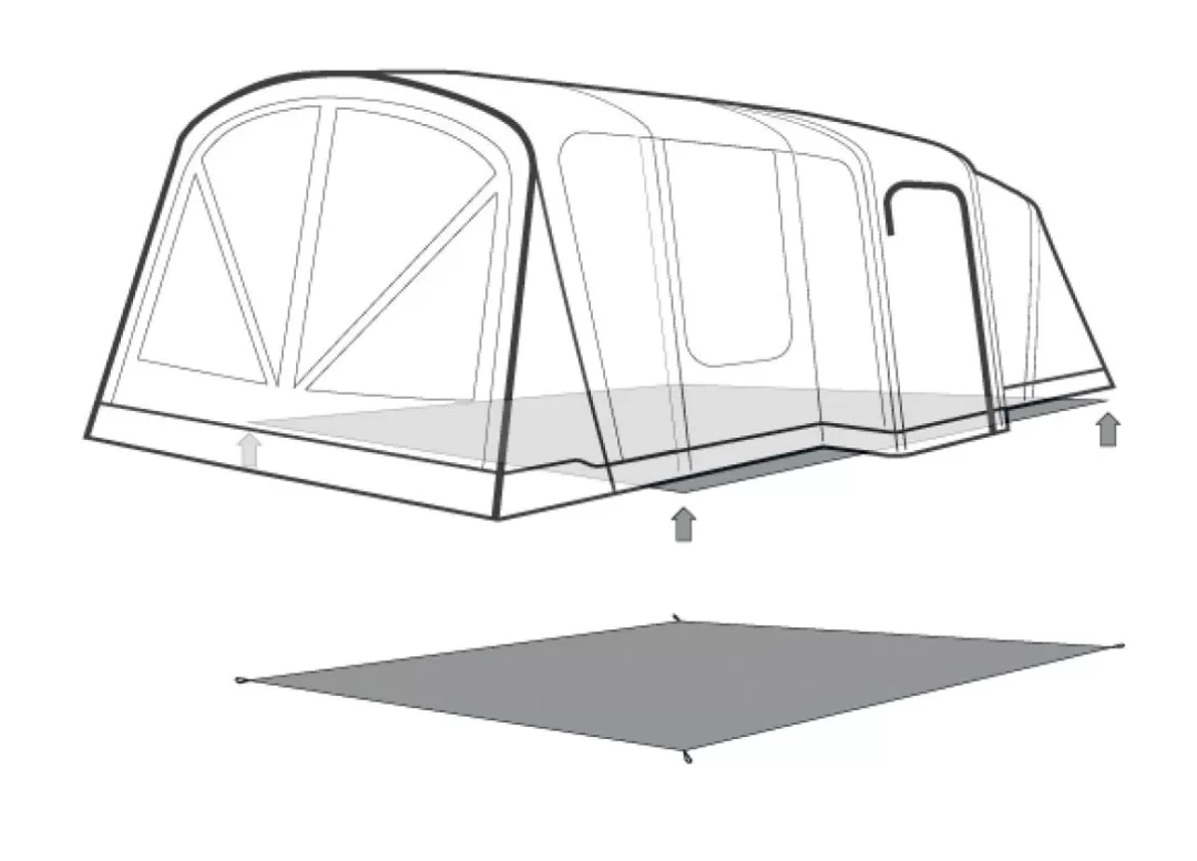 Teltunderlag-Outwell Underlag Vermont 7 Air Black&Grey